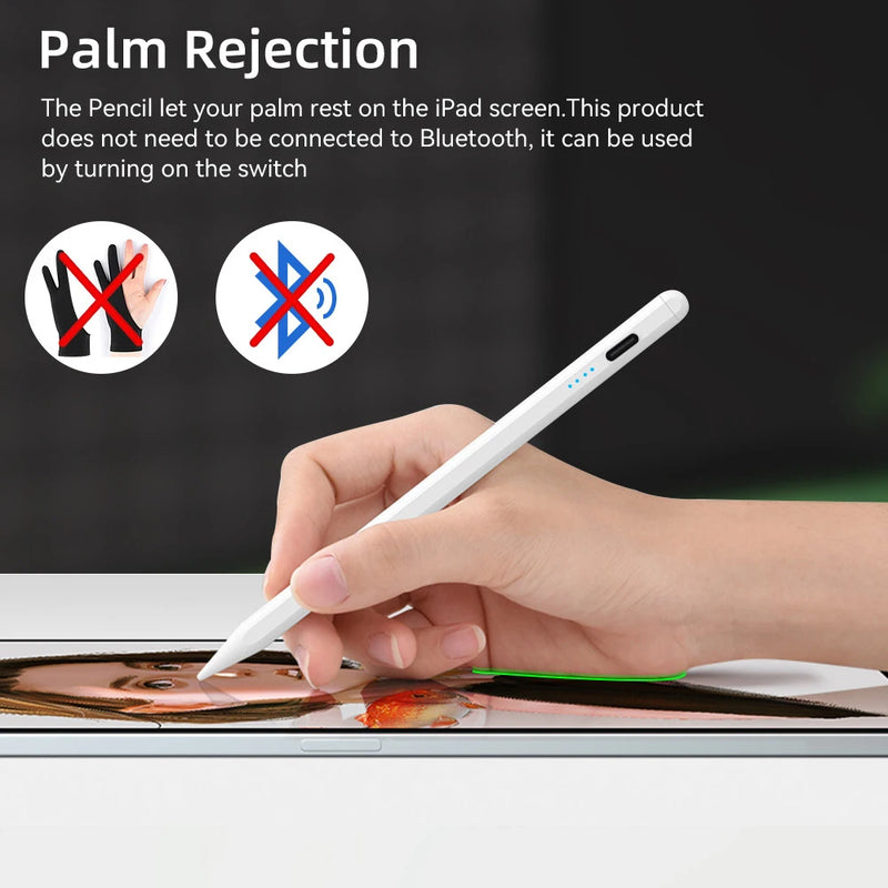 Caneta Stylus de Rejeição Palm para Apple Pencil